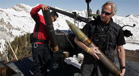 avalanche mortar|avalanche blasting.